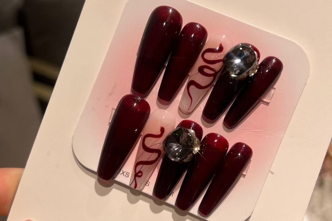 Winter Cherry Nails